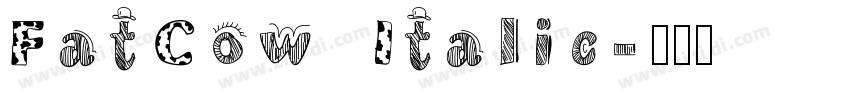 FatCow Italic字体转换
